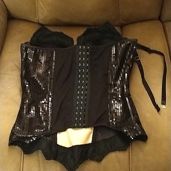 BATMAN 🦇 Corset Adjustable M-L Sequined - Picture 3 of 7